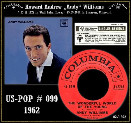 ANDY WILLIAMS - COLLAGEN 1962