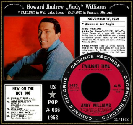 ANDY WILLIAMS - COLLAGEN 1962