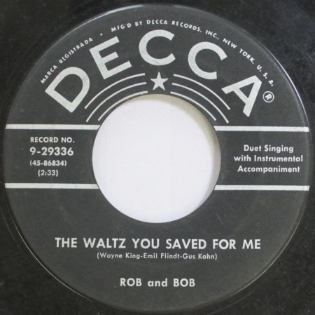 ROB AND BOB