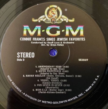 CONNIE FRANCIS LP-Diskographie