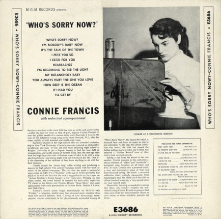CONNIE FRANCIS LP-Diskographie