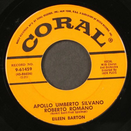 APOLLO UMBERTO SILVANO - Eileen Barton-Titel auf deutsch