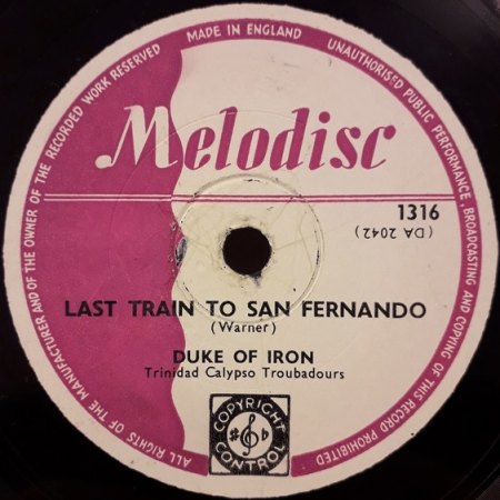 LAST TRAIN TO SAN FERNANDO