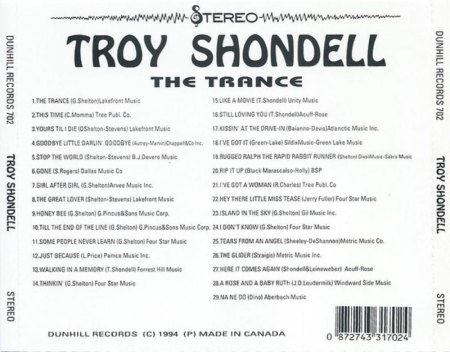 Aus GARY SHELTON wurde TROY SHONDELL