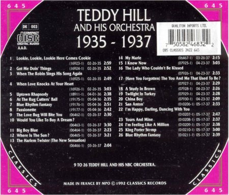 TEDDY HILL