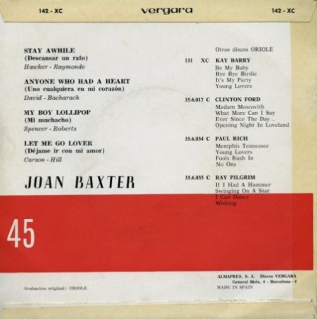 JOAN BAXTER (UK)