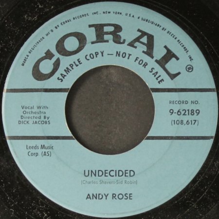 'Just Young' war von ANDY ROSE