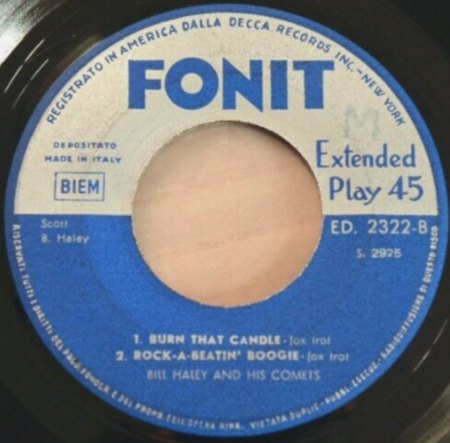 BILL HALEY - auf Fonit in Italien