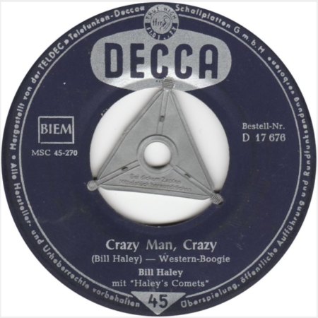 BILL HALEY - Schellack 78 RPM auf DECCA 1954 !!