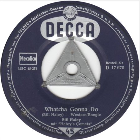 BILL HALEY - Schellack 78 RPM auf DECCA 1954 !!