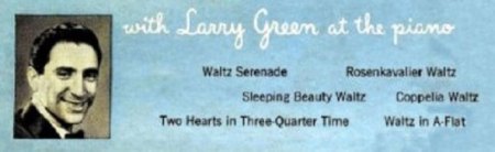 LARRY GREEN (Piano & mit seinem Orchester) und andere
