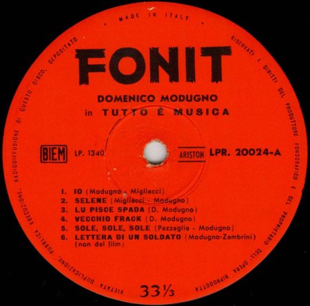 TUTTO E MUSICA