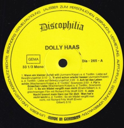 DOLLY HAAS