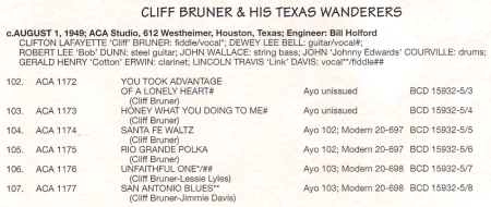 CLIFF BRUNER
