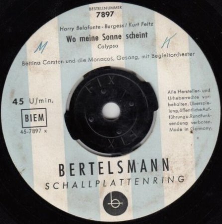 BETTINA CARSTEN "Teenage Boogie"