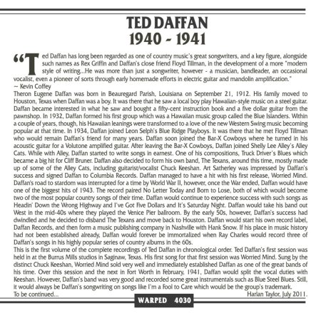 TED DAFFAN'S TEXANS / TED DAFFAN (aka Frankie Brown)