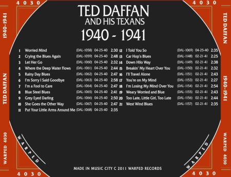 TED DAFFAN'S TEXANS / TED DAFFAN (aka Frankie Brown)