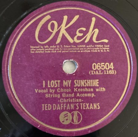 TED DAFFAN'S TEXANS / TED DAFFAN (aka Frankie Brown)