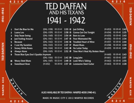 TED DAFFAN'S TEXANS / TED DAFFAN (aka Frankie Brown)
