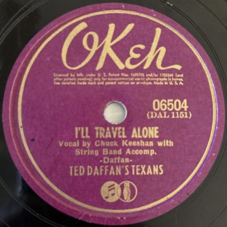 TED DAFFAN'S TEXANS / TED DAFFAN (aka Frankie Brown)