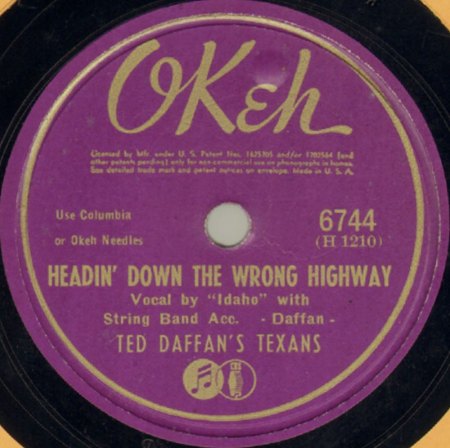 TED DAFFAN'S TEXANS / TED DAFFAN (aka Frankie Brown)