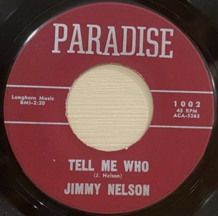 JIMMIE NELSON auch JIMMY NELSON