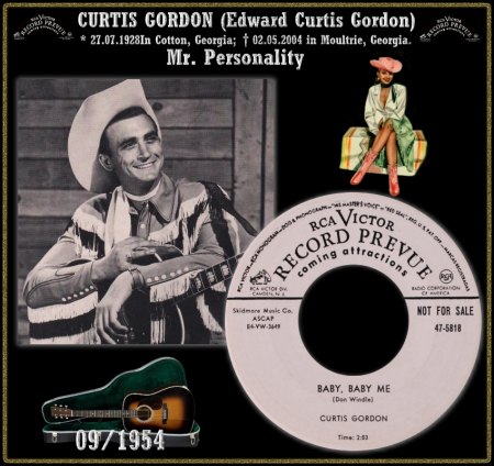 CURTIS GORDON - Mr. Personality