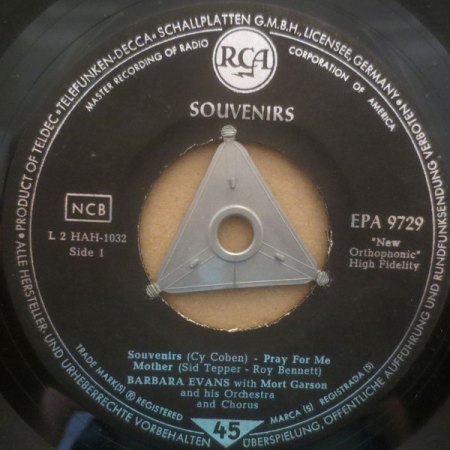 - Souvenirs mit Bill Ramsey ( Bildcover )  1959 ! -