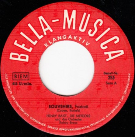 - Souvenirs mit Bill Ramsey ( Bildcover )  1959 ! -