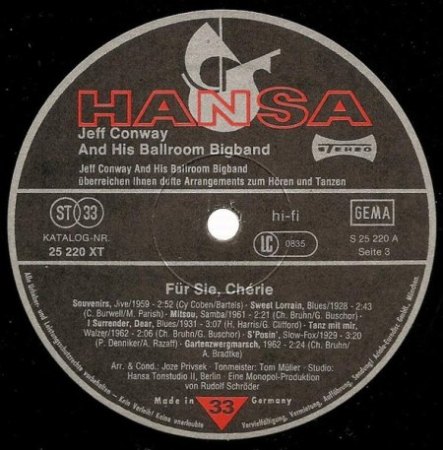 - Souvenirs mit Bill Ramsey ( Bildcover )  1959 ! -