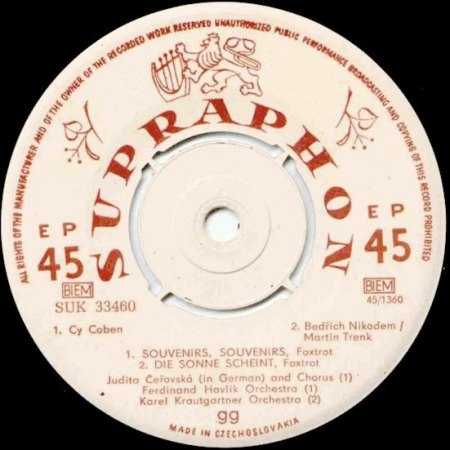 - Souvenirs mit Bill Ramsey ( Bildcover )  1959 ! -