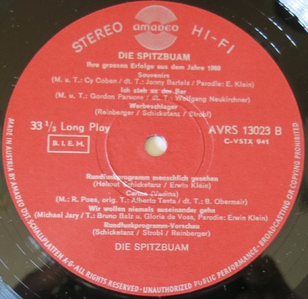 - Souvenirs mit Bill Ramsey ( Bildcover )  1959 ! -