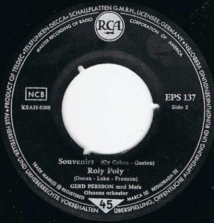 - Souvenirs mit Bill Ramsey ( Bildcover )  1959 ! -