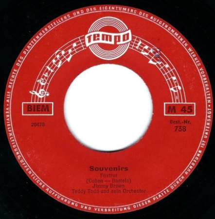 - Souvenirs mit Bill Ramsey ( Bildcover )  1959 ! -