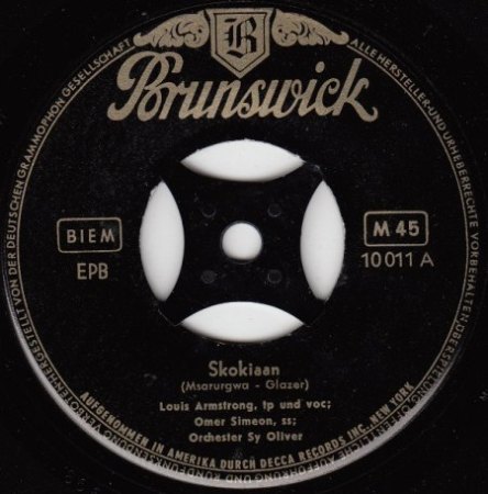 LOUIS ARMSTRONG auf Brunswick/Decca