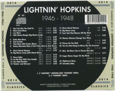 LIGHTNIN' HOPKINS