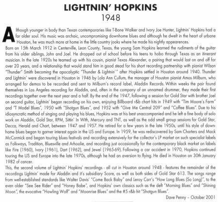 LIGHTNIN' HOPKINS