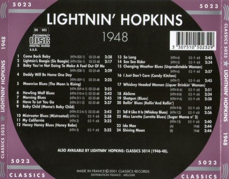 LIGHTNIN' HOPKINS