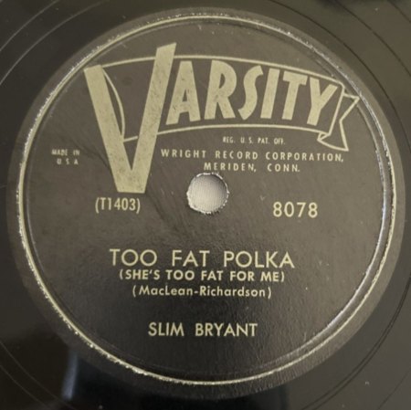 TOO FAT POLKA