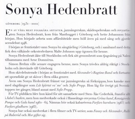 SONYA HEDENBRATT (SW)