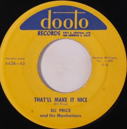 ELI PRICE & THE MANHATTANS