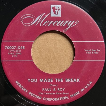 PAUL & ROY (THE TENNESSEE RIVER BOYS)