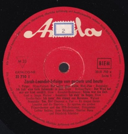 ZARAH LEANDER