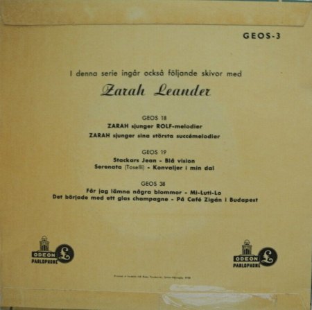 ZARAH LEANDER