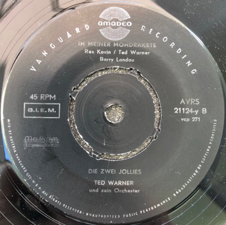 BERT SUPLIE singt einer sehr rare Coverversion TINALIE 1958