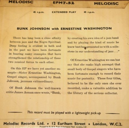 ERNESTINE WASHINGTON