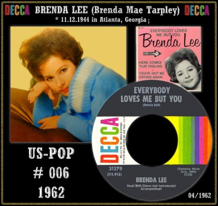 BRENDA LEE - HOT 100 - 1962
