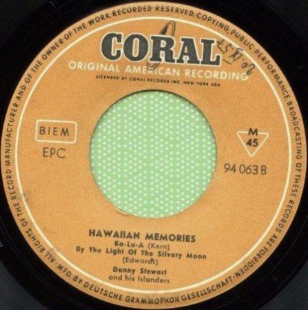 DANNY STEWART - Tennessee / DANNY STEWART - Hawaii