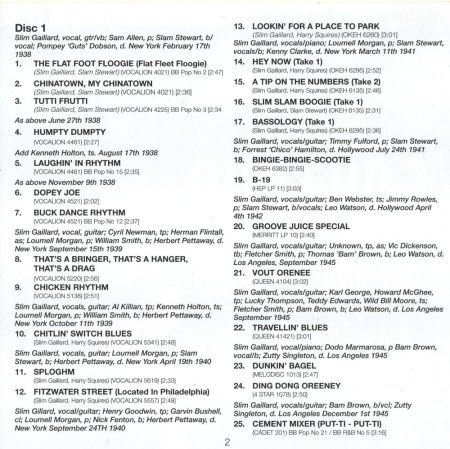 SLIM GAILLARD - Burleske Komik (Swing-Jazz)