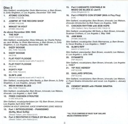 SLIM GAILLARD - Burleske Komik (Swing-Jazz)